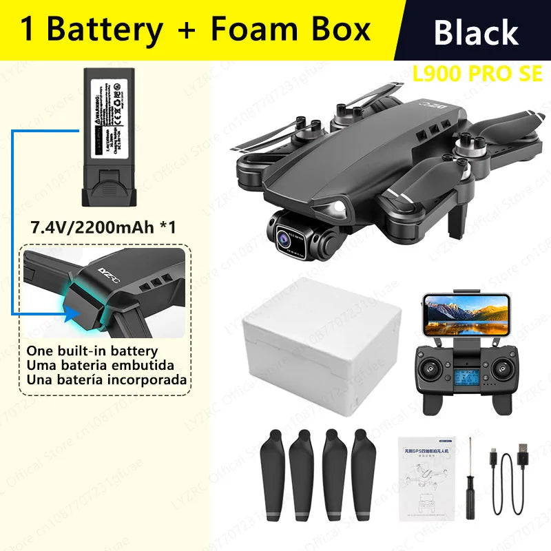 EZ LYZRC Official L900 PRO SE Brushless Motor GPS 4K Professional Drone 5G WIFI Aerial Photography Helicopters Foldable Quadcopter