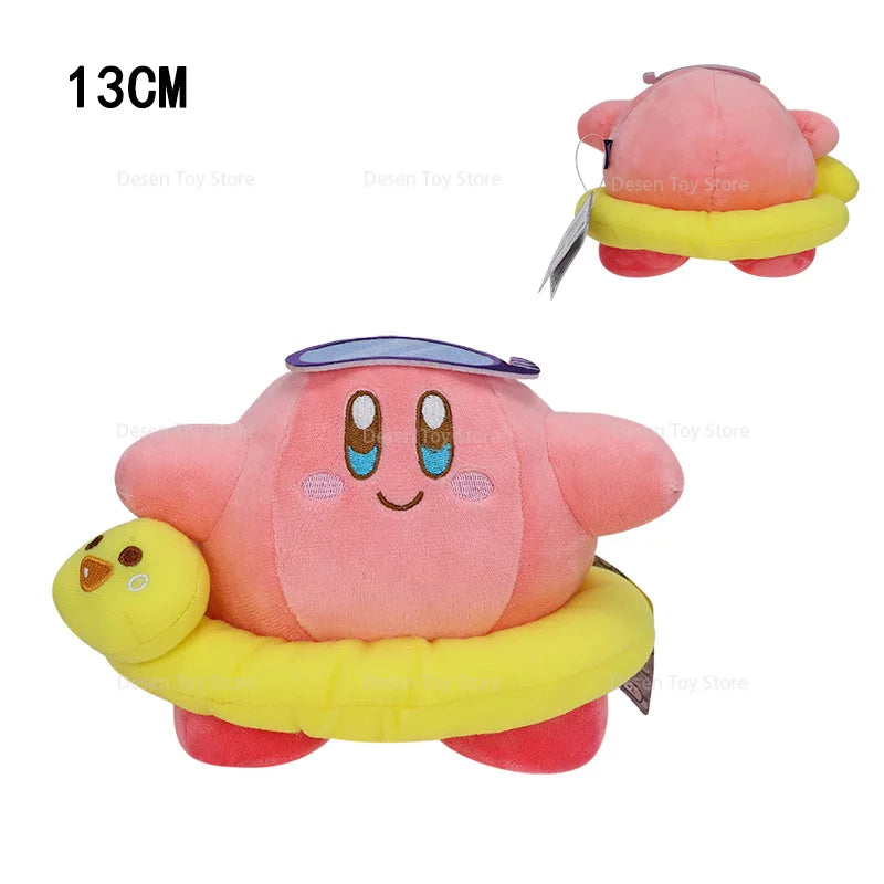 EZ 8 Styles Anime Star Kirby Swimming Sword Chef Bread Kirby Waddle Doo Dee Stuffed Doll Toy Cute Peluche Toy Christmas Gifts