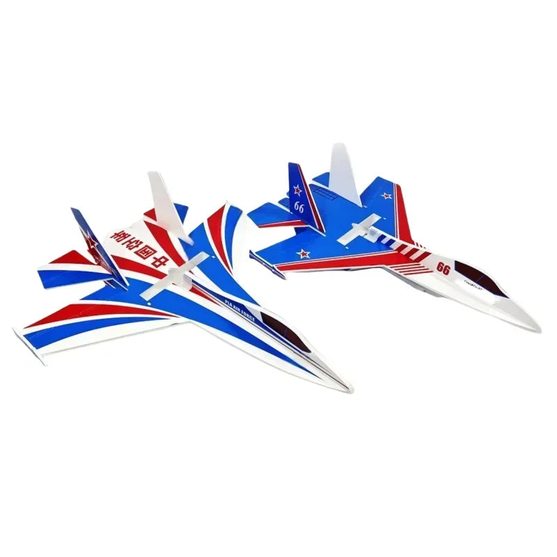 EZ Su27mini Rc Beginner Training Plane 56cm Small Model Airplane KIT Remote Control Fixed Wing Crash Resistant Magic Board Glider