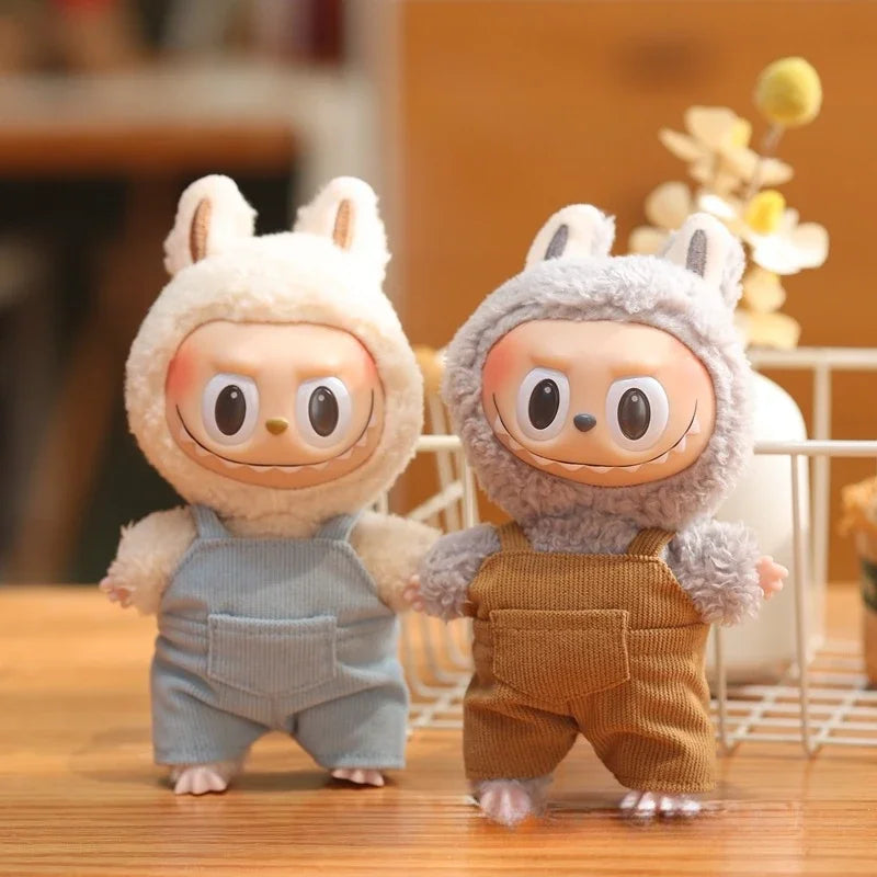 EZ Mini Doll'S Clothes Outfit Accessories For Korea Kpop Exo 15-17cm Labubu Idol V1 V2 Pocket overalls Clothing Gift