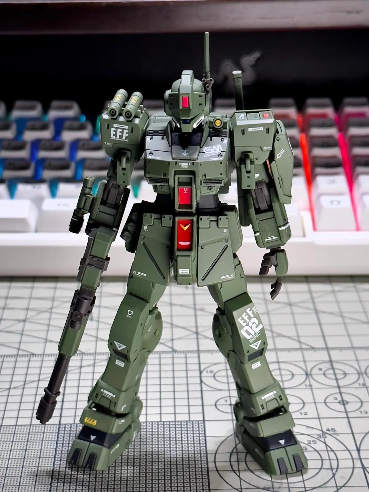 EZ XFS HG 1/144 RGM-79S GM Spartan  Assembly Model Kit Collection Action Figures Robot Fiugrine Plastic Model Hobby Doll Toy Gifts