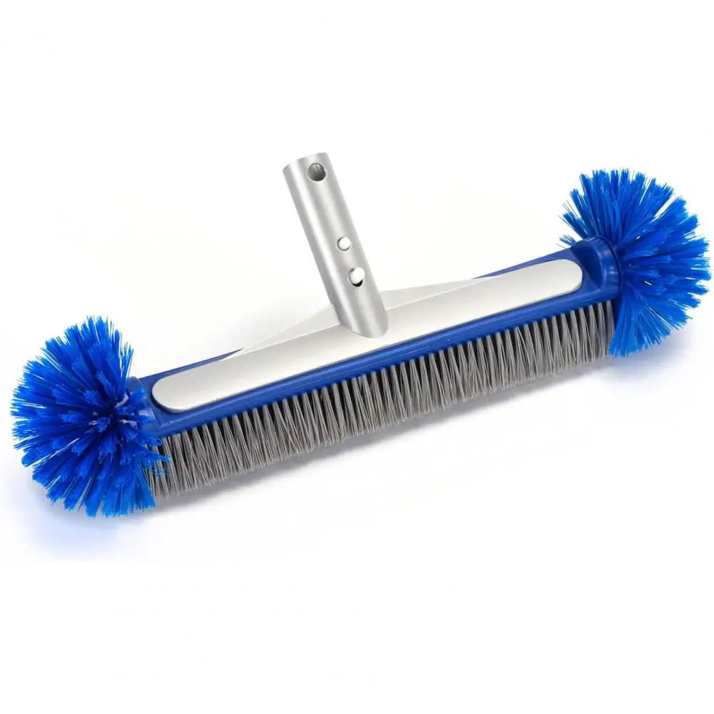 EZ Swimming Pool Brush Head With Corner Cleaning Brush Semi-spherical Bristles Easy To Install Pool Tile Scrubber Brush