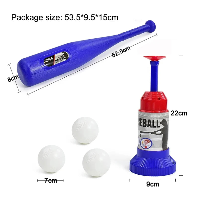 EZ Baseball Ball Toys Backyard Outdoor Sports Toy Adjustable Automatic Pitching Baseball Machine Games Sets Birthday Kids Boy Gift