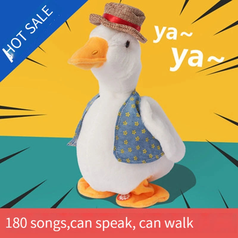 EZ Repeated Ducks Kids Lovely Talking Repeat Duck Talking Musical Stuffed Plush doll Educational Toy Children's Plush Toy Fun Gift