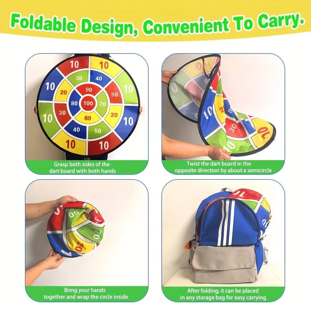 EZ Montessori Throw Sport Slingshot Target Sticky Ball Dartboard Basketball Board Games Educational Children's Outdoor Game Toy