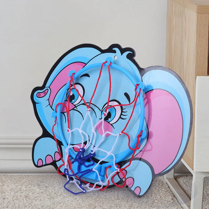 EZ Kids Basketball Hoop Kit Cartoon Creative Animals Basketball Stand Outdoor Indoor Game Sport Play Toys For Children Kids