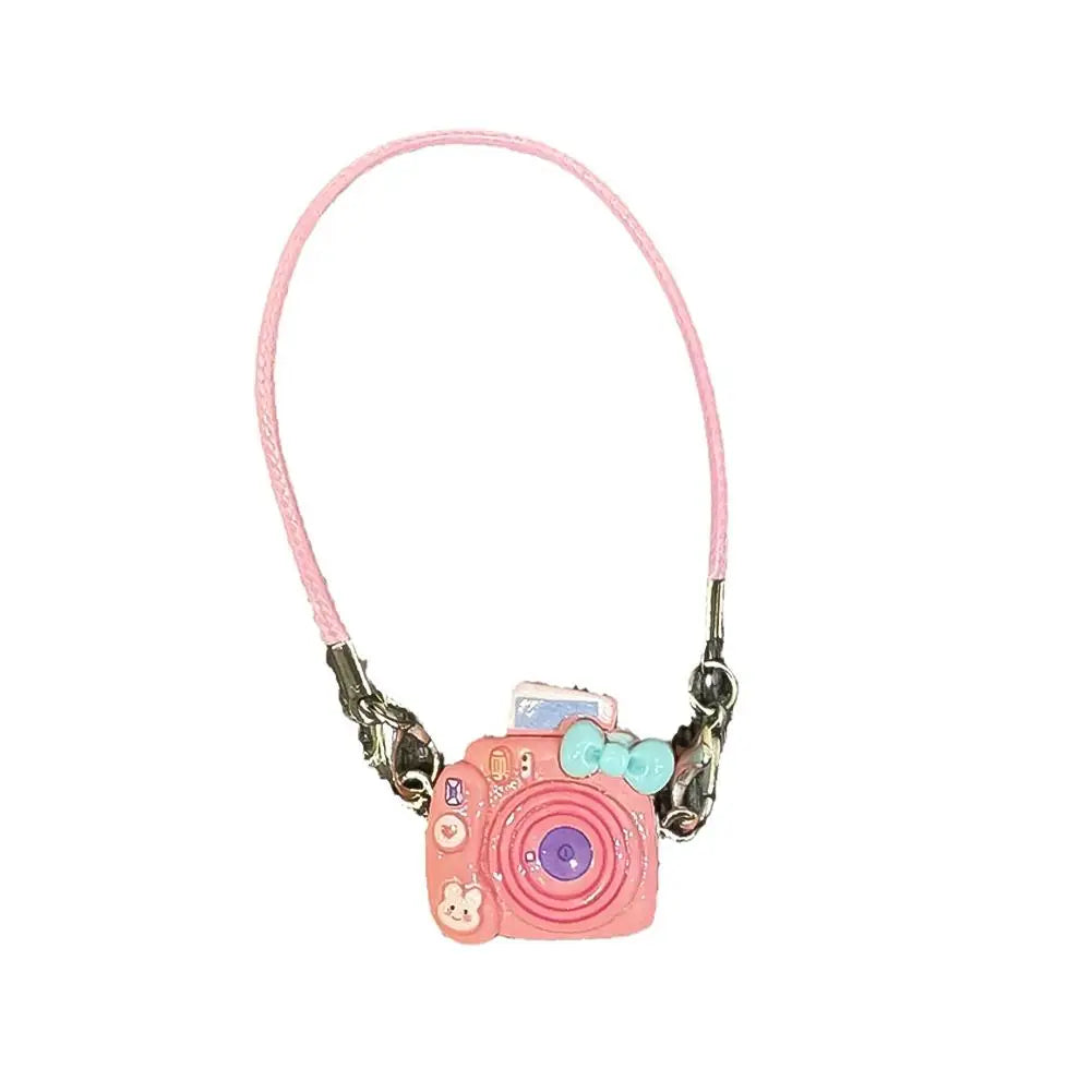EZ Mini DIY Camera Dress Up Plush Toy for 17cm Labubu Doll Accessories Dollhouse Hanging Neck Accessories Dollhouse Pendant