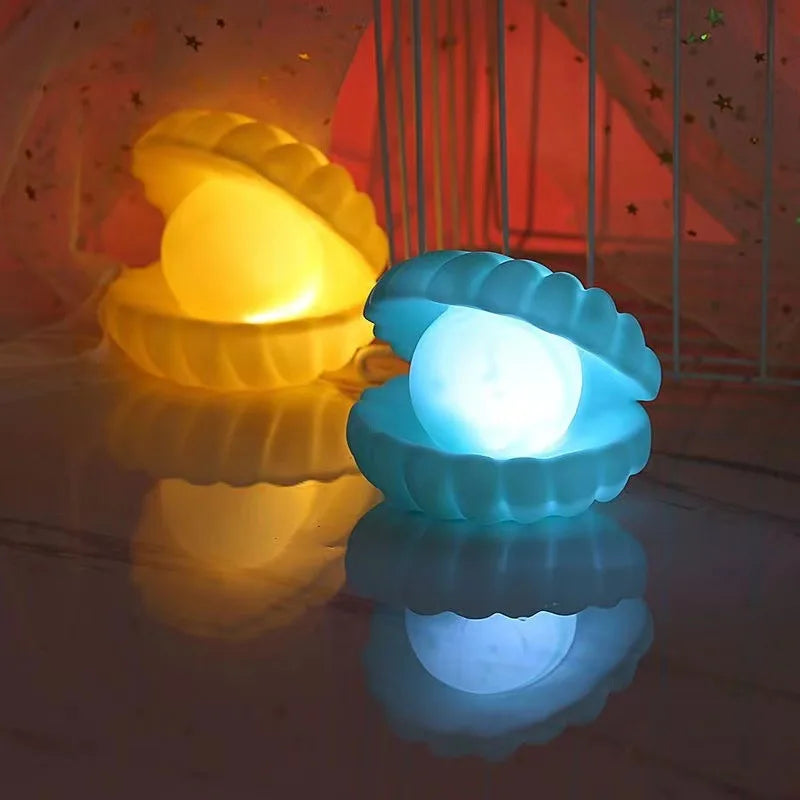 EZ Creative DIY Moonlight Shell Small Night Light LED Feature Assembly Home Decoration Exquisite Kids Toys Adult Gifts