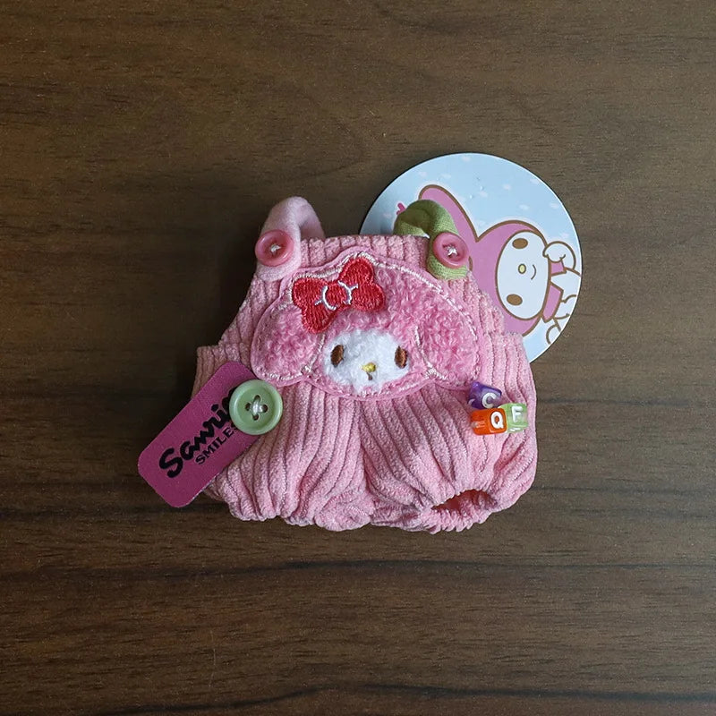 EZ Sanrio Plush Doll Clothing for Doll Kawaii Anime Hello Kitty Melody Clothes Toys Cute Small Doll Accessories Girls Gifts