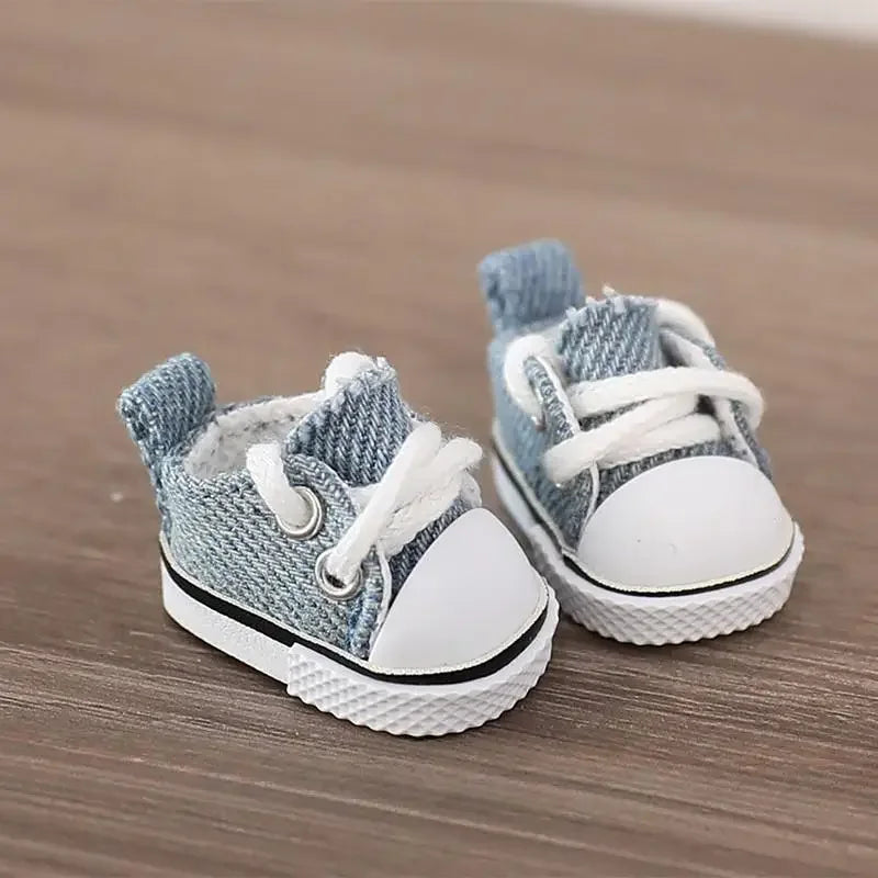 EZ (Only shoes)For LABUBU 17cm Cotton Dolls Shoes Toys Casual Sports Shoes Dolls Accessories for labubu outfits