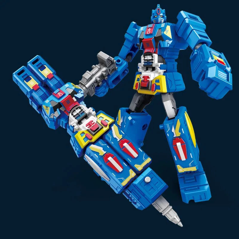 EZ Transformation Robot Toy Deformable Ballpoint Pen Children Toys Writing 2IN1 Educational Action Figure Model Toys for Kids Gift
