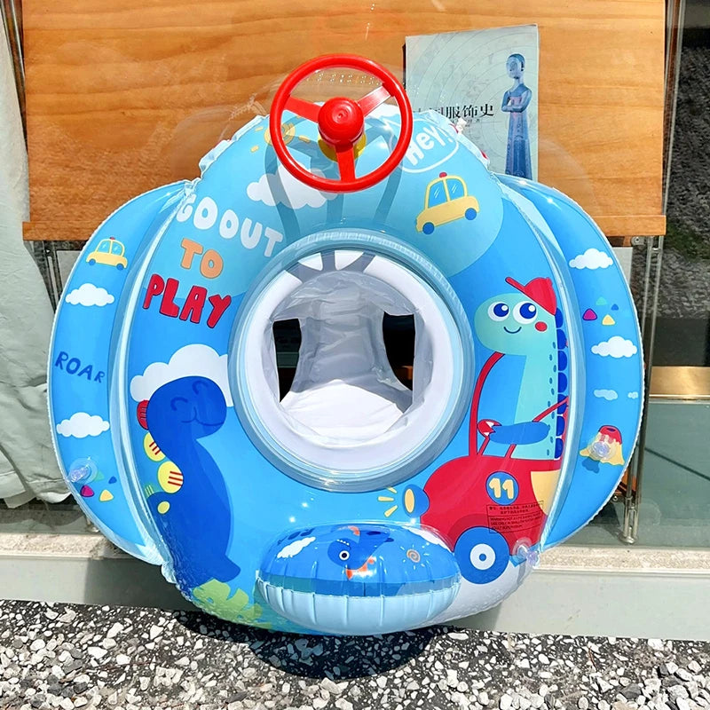 EZ Baby Swimming Float Ring Pool Bathtub Toys Pool Accessories for Kids  Swimming Circle Float Seat Summer Beach Pool Party 1 2 3 Y