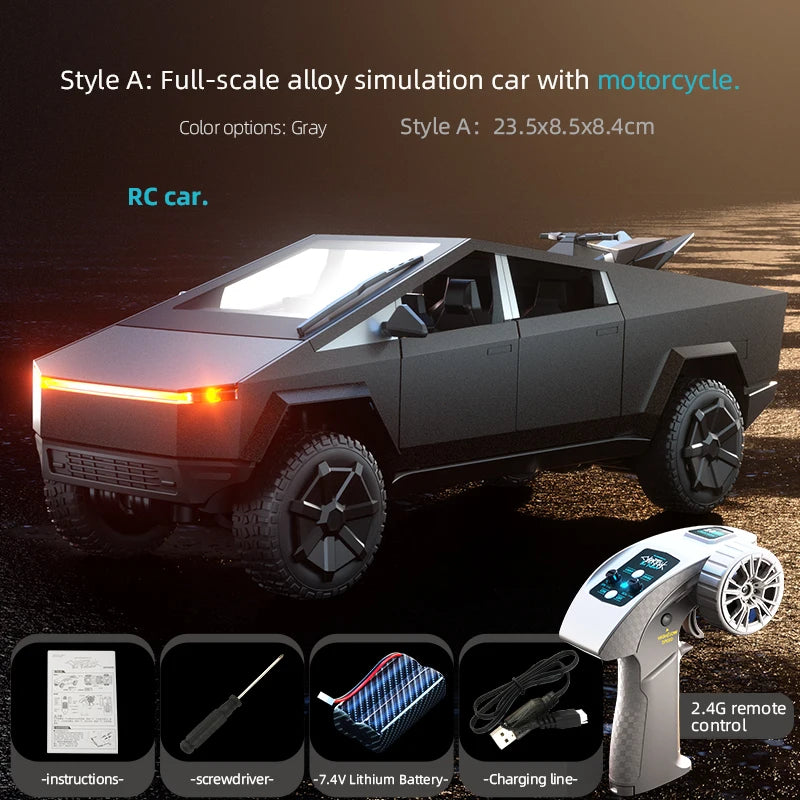 EZ JJRC C8817 Alloy RC Car Remote Control Car Simulation Camping Equipment Pickup Truck Model Rc Car Kids Toys Boy Gifts