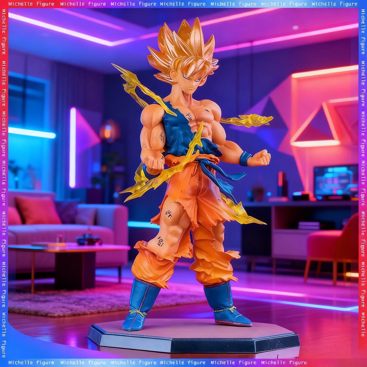 EZ Hot anime Dragon Ball Son Wukong Super Saiyan Doll Wukong DBZ Action Doll Model Desktop Decoration Ornament Gift Collection Doll