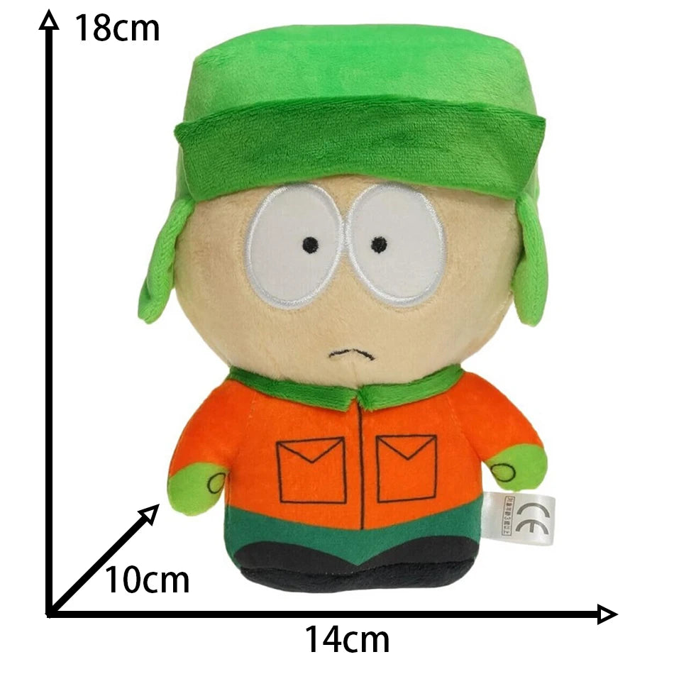 EZ 20cm Anime Cartoon South Park Character Cartman Stan Butters Plush Doll Boy Kid Stuffed Toy For Children Christmas Gifts pillow