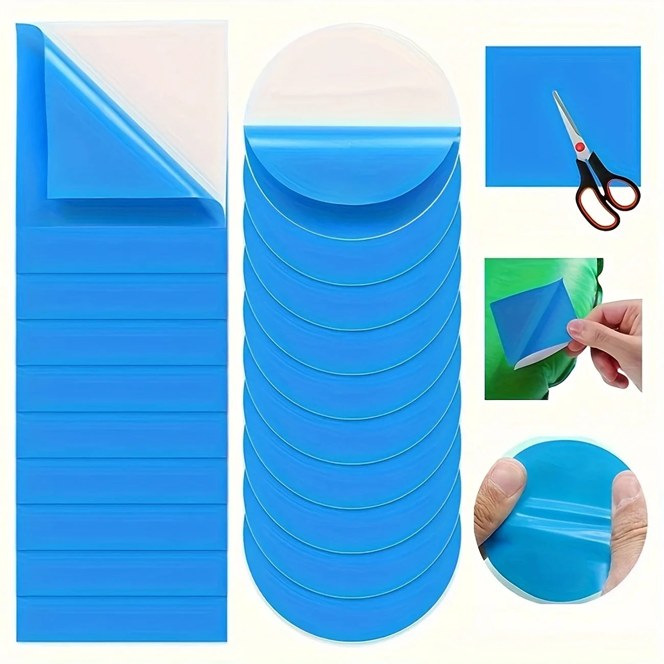 EZ 10/20 Pieces Underwater Self-adhesive Swimming Pool Patch, PVC Swimming Pool Repair Kit, Underwater Repair Swimming Pool Patch