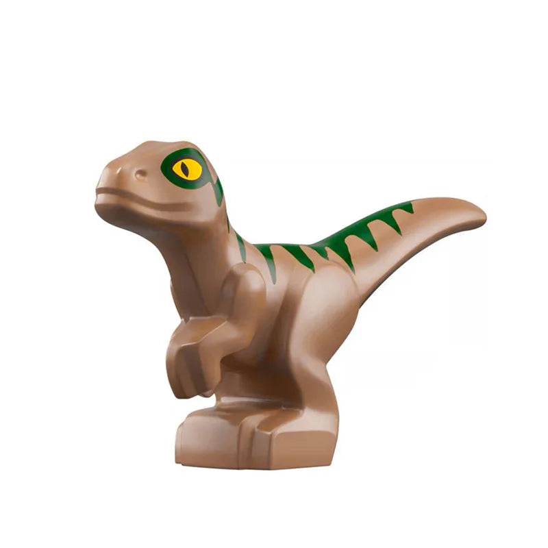 EZ Dinosaur World Chase Tyrannosaurus Rex Spinosaurus StegosaurusColor Baby Building Blocks Accessories Toys for children gift