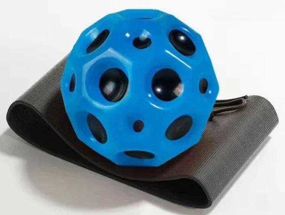 EZ High Elastic Decompression Moon Stone Ball with Rebound Rope for Kids and Seniors Fun Stress Relief Outdoor Fitness Toy