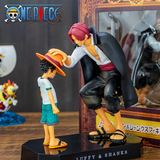 EZ 18cm One Piece Anime Figure Four Emperors Shanks Straw Hat Luffy Action Figure One Piece Sabo Ace Sanji Roronoa Zoro Figurine