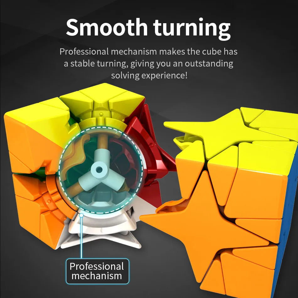 EZ [ECube] MoYu Cubing Classroom Meilong Polaris Cube Stickerless Mofangjiaoshi Magic Puzzle Cube Educational MoYu Polaris Cube Toy