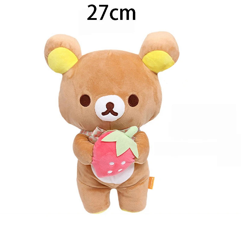 EZ Anime Rilakkuma Cartoon Plush Doll Soft bear Toys Kawaii Room Decor Teddy Bear Plushies Cute Couple Bear Xmas Gifts For Girls