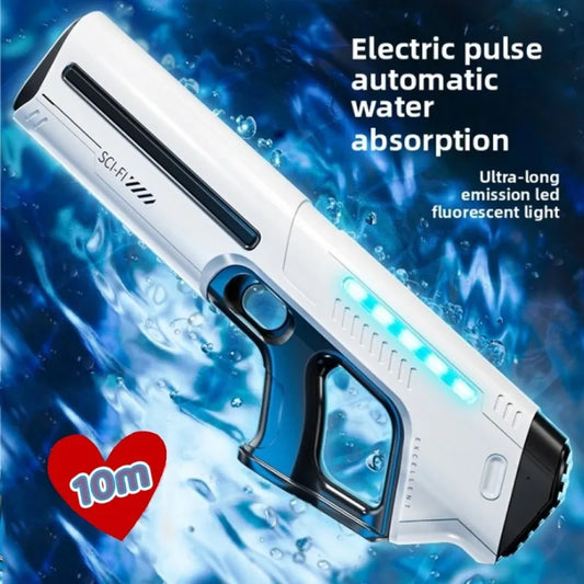 EZ Children's Fully Automatic Water Storage Gun Large Capacity Electric Water Absorbing Toy Gun Summer Outdoor Water Toy Gift