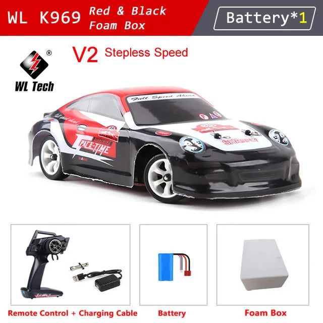EZ WLtoys K969 K989 Pro 1:28 4WD 2.4G Mini RC Racing Car High Speed Off-Road Remote Control Drift Toys Alloy Vehicle for Kids Gift