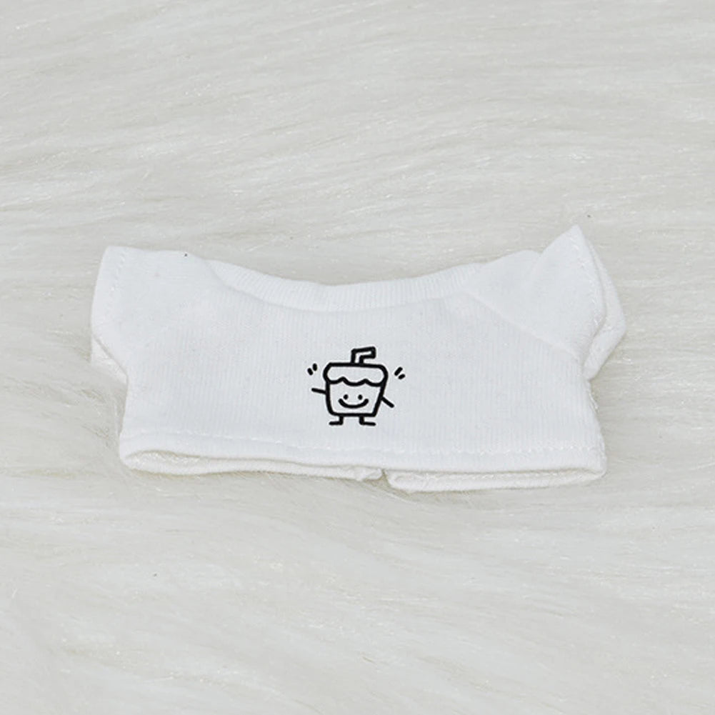 EZ 17cm Labubu Doll Clothes Fashion Clothes Hoodies Doll Clothes Color Match Hoodies Dolls Accessories