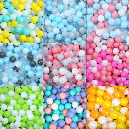 EZ 50pcs Colorful Love Star Plastic Ocean Ball Pits Eco-Friendly Funny Baby Kid Swim Pit Play Toy Water Pool Ocean Wave Balls Gifts