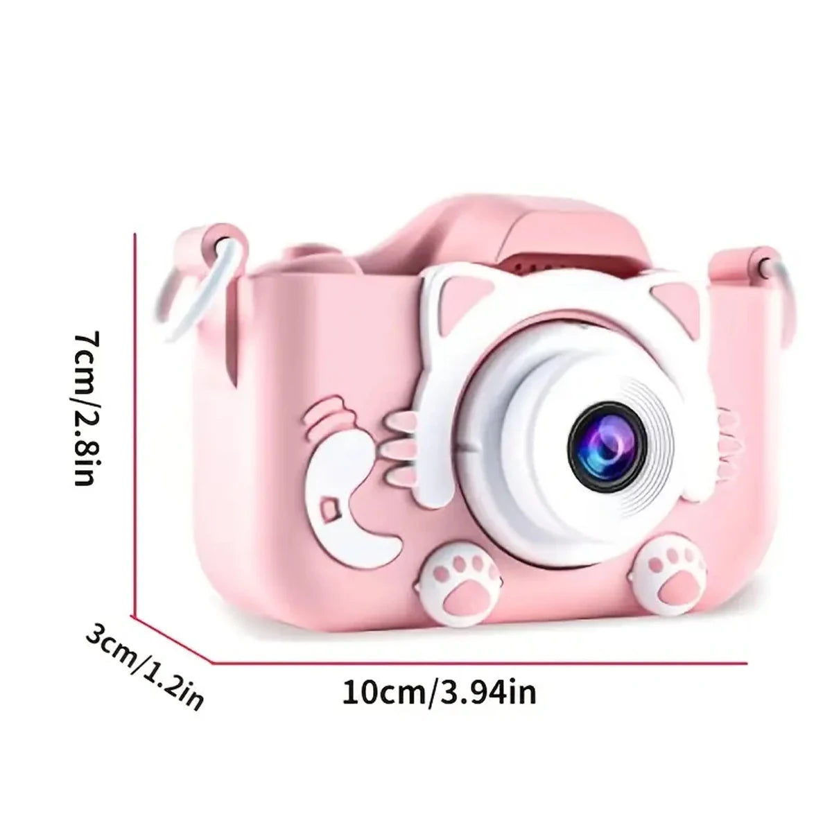 EZ Super Cute Children Camera 1080P HD Toddler Digital Video Camera 2.0-inch Kids Camera with Silicone Cases Toys for  Christmas