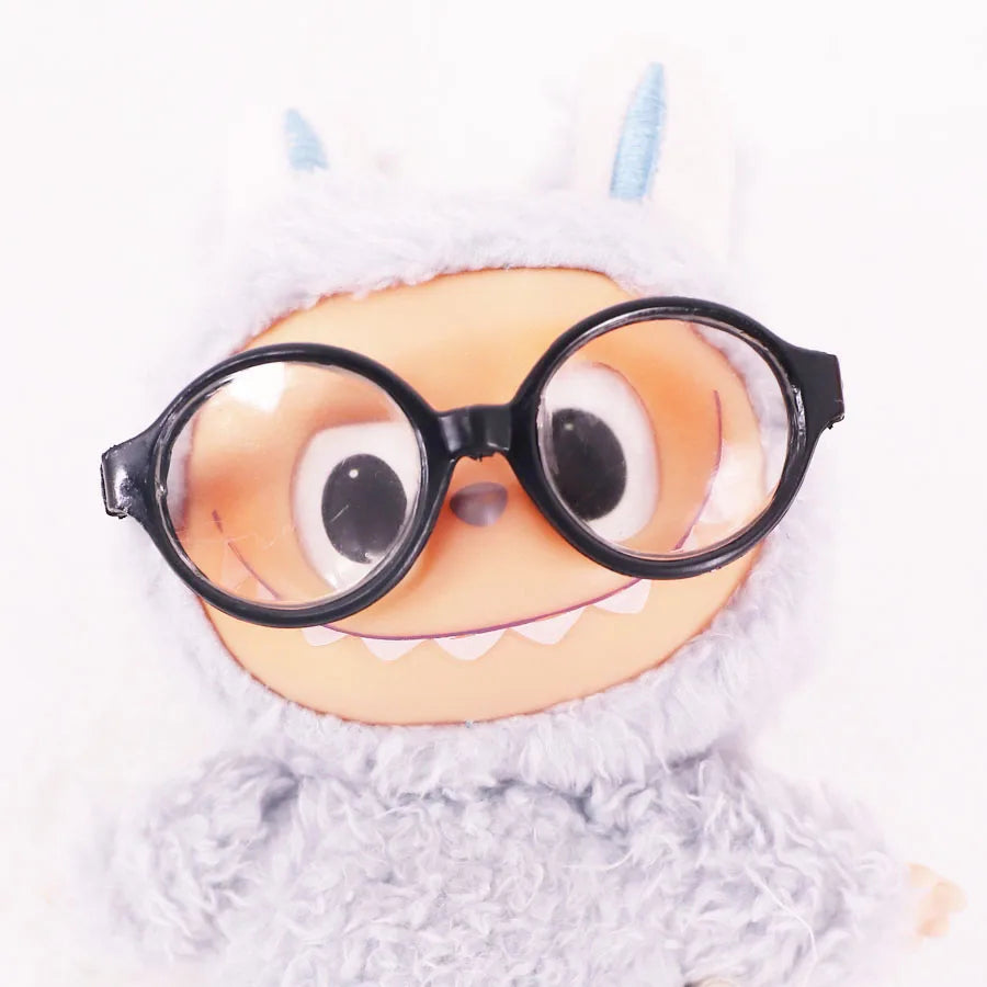 EZ For 15-17cm Labubu Doll Clothes Dress Hair Band Canvas Shoe Accessories Kpop Idol EXO Clothing Labubu Decoration Glasses,Gift