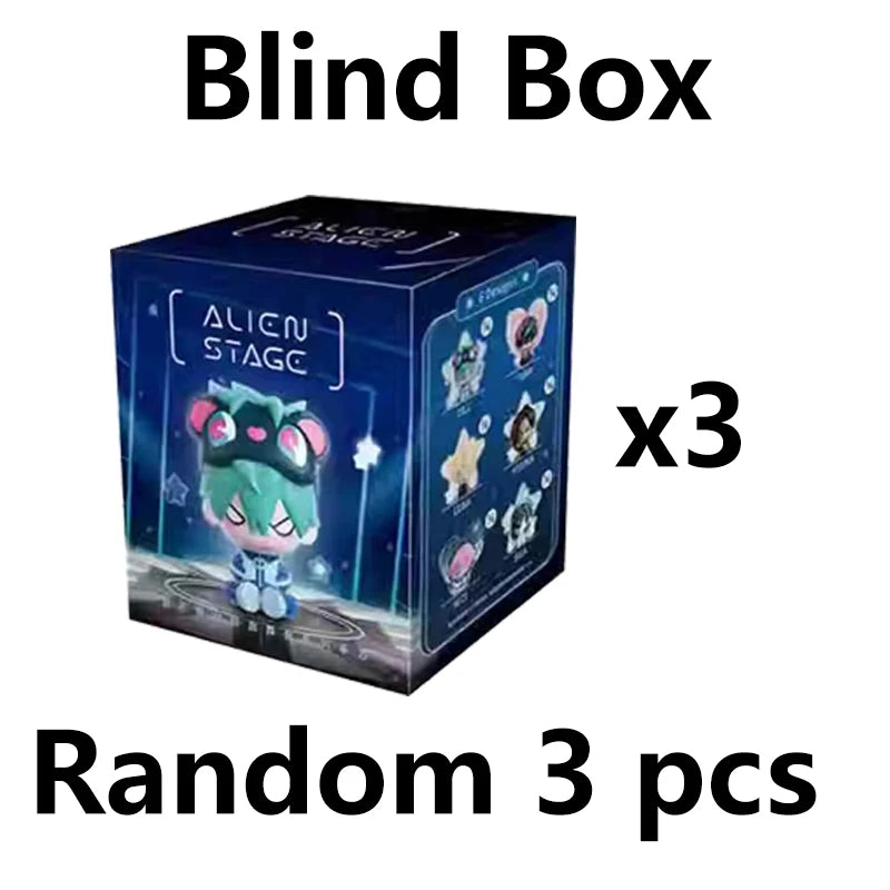 EZ Blind Box Alien Stage Free Stage Series TILL LUKA Two-dimensional Animation Peripherals Collection Model Doll Surprise Gifts Toy