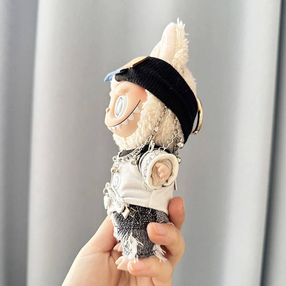 EZ For 17cm Labubu I II Idol Dolls Cute Mini Plush Doll'S Clothes