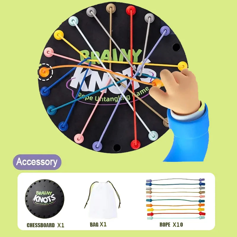 EZ Chain Triangle Chess Game Triggle Rubber Band Game Educational Interactive Game Battle Set For Family Party Gift