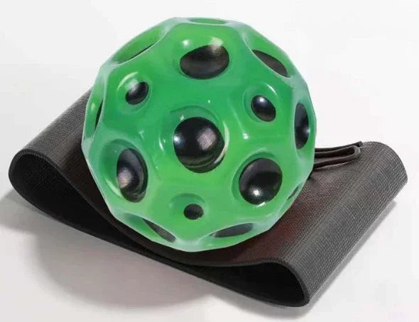 EZ High Elastic Decompression Moon Stone Ball with Rebound Rope for Kids and Seniors Fun Stress Relief Outdoor Fitness Toy