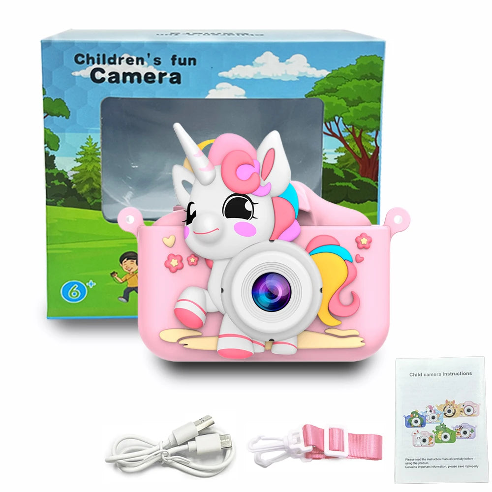 EZ Kid Camera Digital Camera Toys For Girls Boys 1080P HD Screen Video Recording Music Playback Gaming 2 inch Children Camera Gift