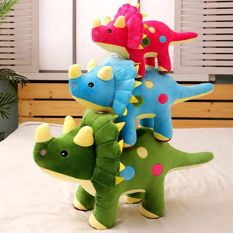 EZ 40cm Creative Big Plush Soft Triceratops Stegosaurus Plush Toy Dinosaur Doll Stuffed Toy Kids Dinosaurs Toy Birthday Gifts