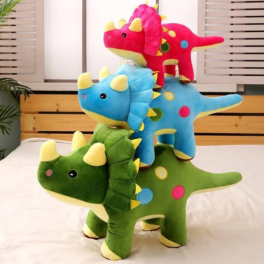 EZ 40cm Creative Big Plush Soft Triceratops Stegosaurus Plush Toy Dinosaur Doll Stuffed Toy Kids Dinosaurs Toy Birthday Gifts
