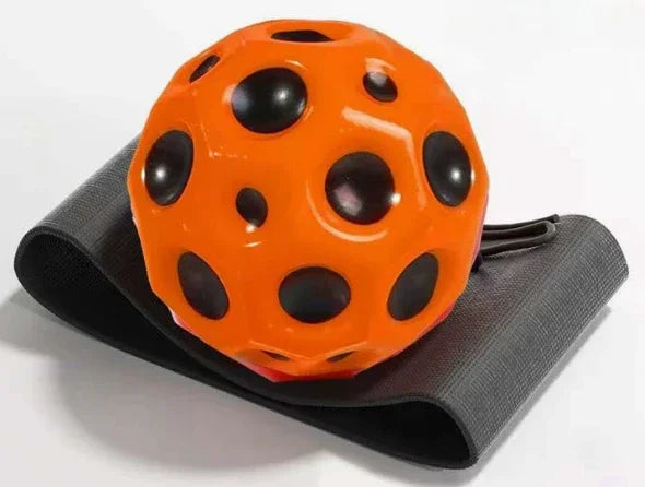EZ High Elastic Decompression Moon Stone Ball with Rebound Rope for Kids and Seniors Fun Stress Relief Outdoor Fitness Toy
