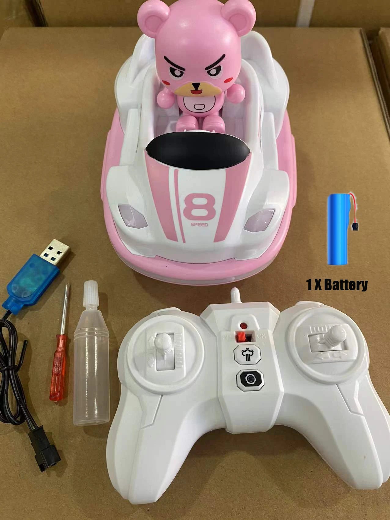 EZ Remote Control Bumper Car Sound And Light music Parent-child Competitive Interaction Go Kart Battle Boy Toys for Children