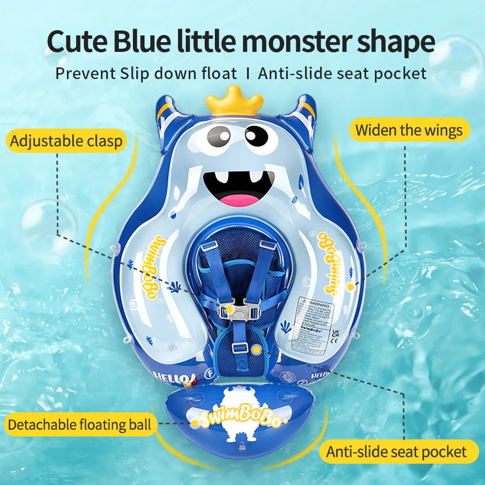 EZ Swimbobo Kids Inflatable Baby Floating Water Toy Swimming Floats Waist Trainer Child Swim Pool Ring PVC Children Float