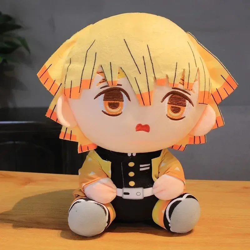 EZ 20cm Hot Japan Demon Slayer Plush Dolls Lovely Anime Kimetsu No Yaiba Kamado Tanjirou Nezuko Zenitsu Kyoujurou Toys Kids Gifts