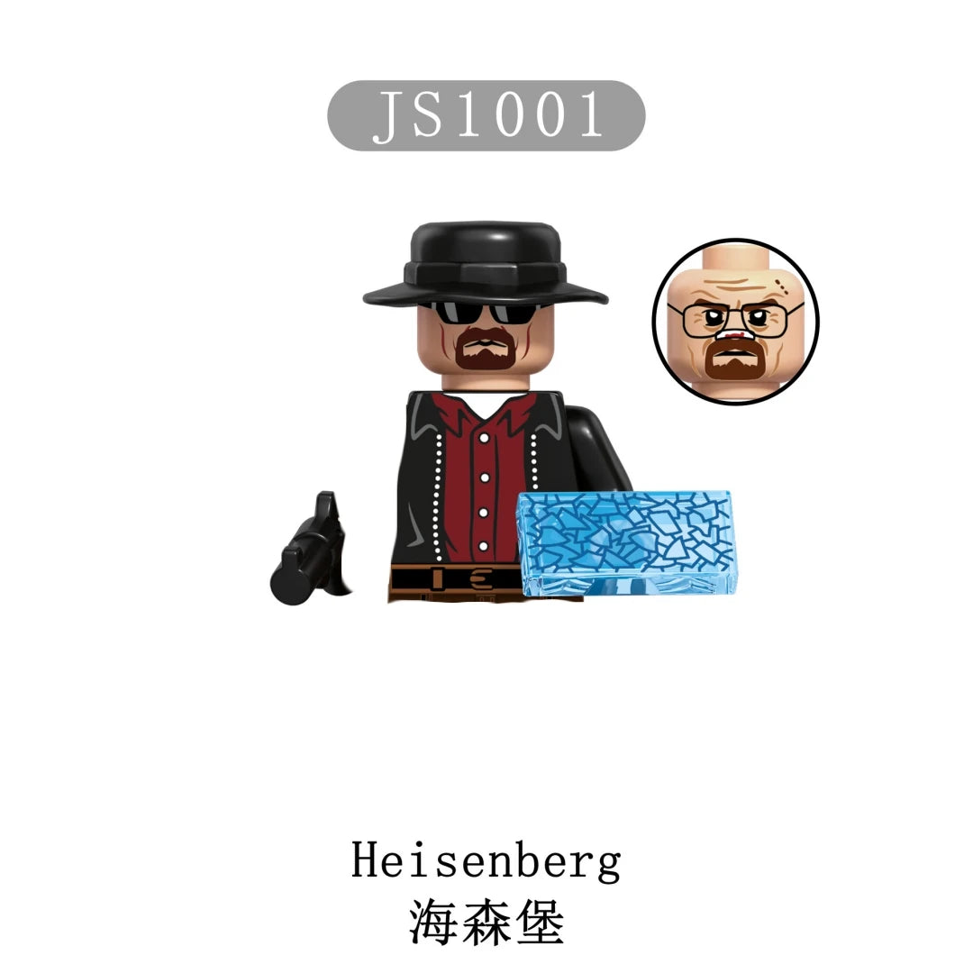 EZ Breaking Bad Season Heisenberg Walter White Gus Fring Saul Goodman Building Blocks Mini Action Figures Bricks Model Toys