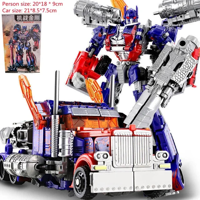 EZ Transformation Toy Robot Figure Movie Classic Autobot Commander Dual Sword Weapon Children's Birthday Gift