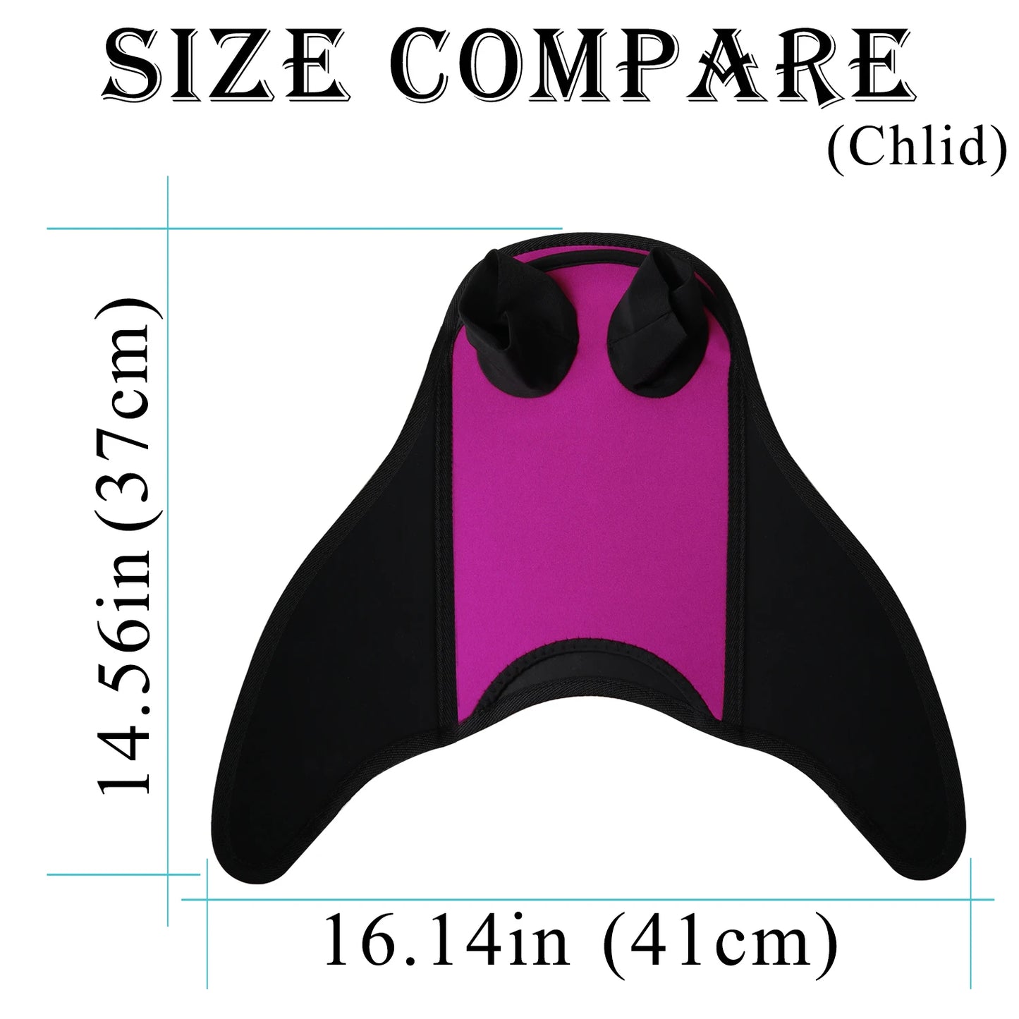 EZ Mermaid Monofin, Swim Fin for Kids Mermaid Tail Girl Snorkel Fins Swim Flippers Full Foot Water Sports Enthusiasts Diving Fins