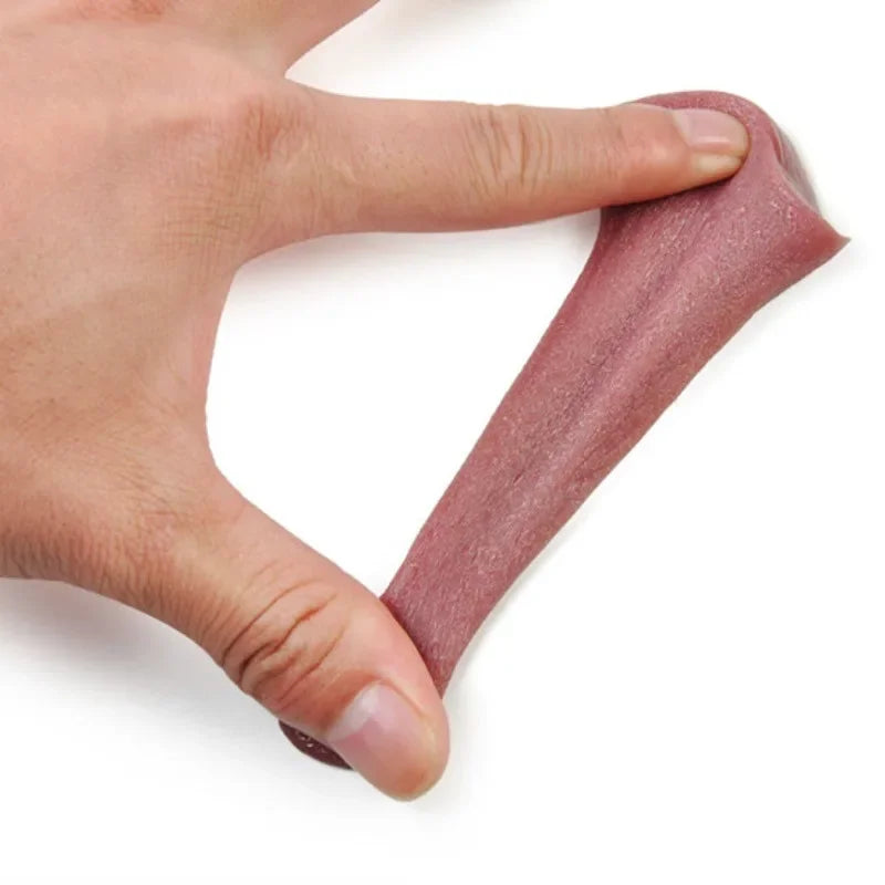 EZ 1pcs Horrible Stretchable Tongue Realistic Magic Tricks False Tongue Gimmick Prop Elasticity Fools' Day Joke Toy Accessories