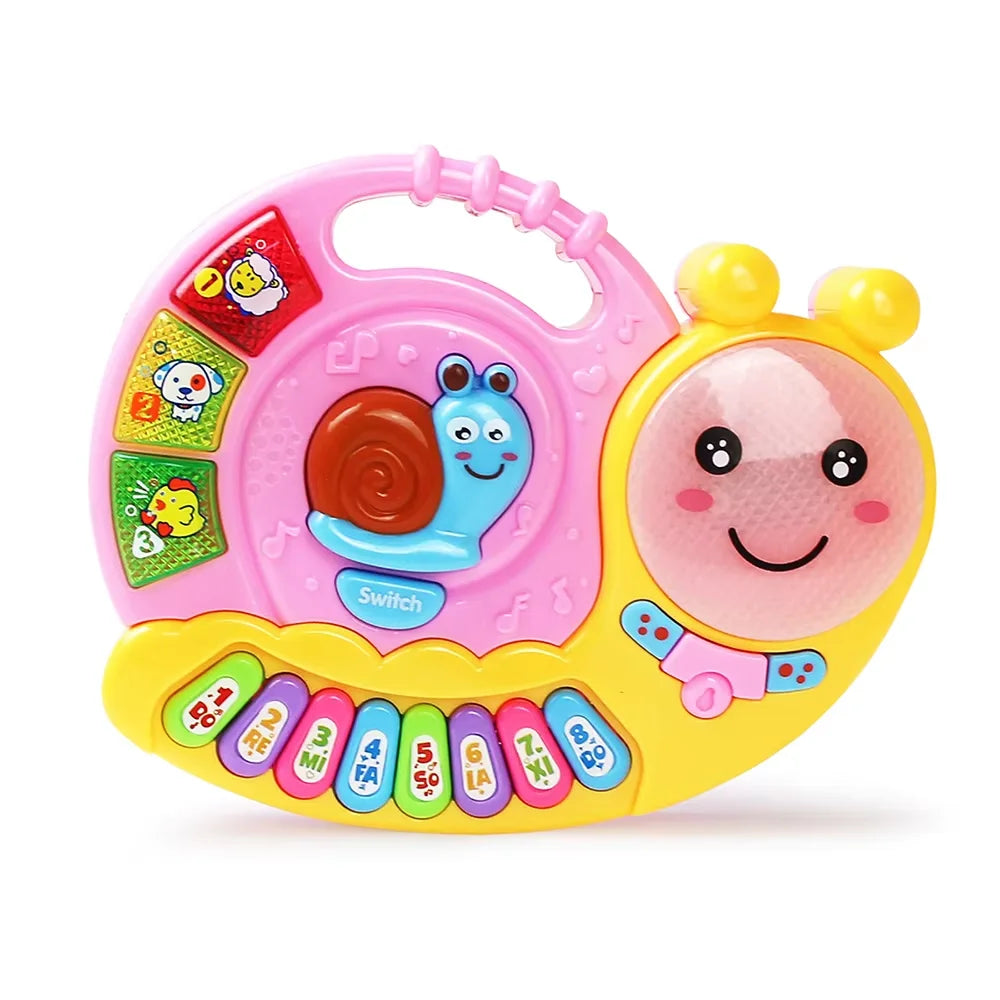 EZ Kid Cartoon Piano Keyboard Game Electronic Multifunctional Toy Animal Sound Flashing Light Baby Instrument Educational Toys Gift