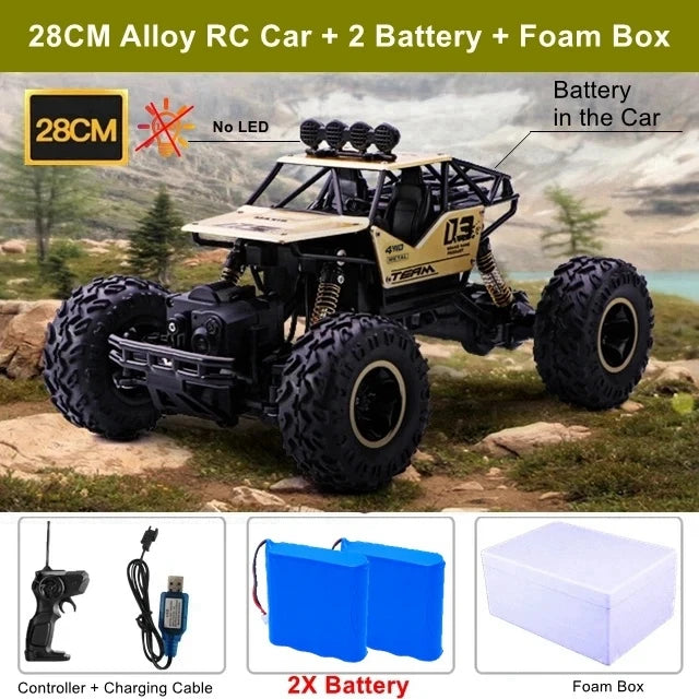 EZ Oike RC Car Remote Control Climbing Vehicle Outdoor All Terrain Off-road Trucks 4WD Racing Drift Cars Toy Gift for Kids Adults
