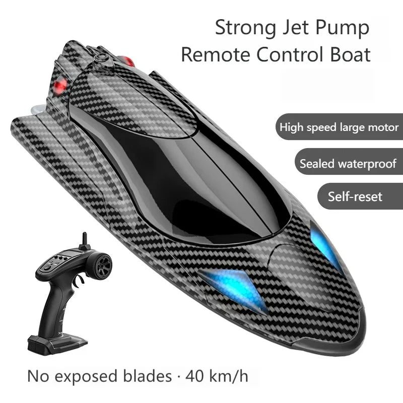 EZ Fy011 New 2.4g Adult Children Electric Speedboat Racing Water Toy Boat High-speed Turbojet Remote Control Boat Christmas Gift