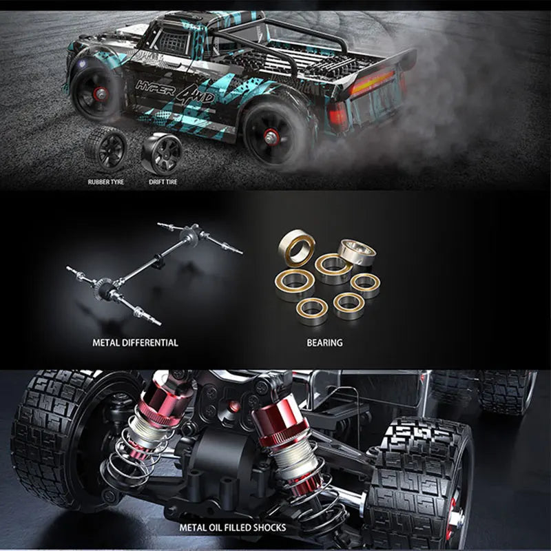 EZ Hyper Go MJX 14303 14302 14301 1/14 4WD RC Car 65km/h Brushless 2.4G Remote Control Car Off-road High Speed RC Cars Truck Toy